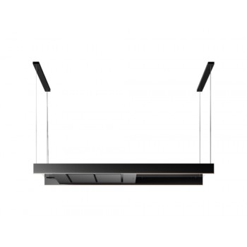 Falmec LIGHT ISOLA 180 Design Cappa isola cm 180 - nero opaco - 500 m3/h