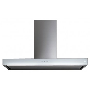 Falmec BLADE Design Wandhaube cm 90 - Edelstahl / Weißglas - Motor 800 m3/h