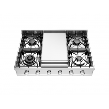 Ilve Stovetop HCP90FD Professional PLUS Gas cooker cm 90 stainless steel