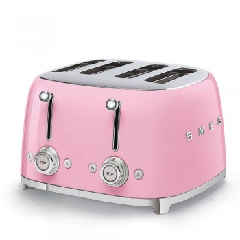 SMEG Tostapane 4 Fette TSF03PKEU  Rosa Linea Anni 50