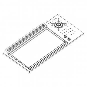 Pla.Net BBQ COMBI 80 P.INOX LISCIA + F.DUAL DA INCASSO