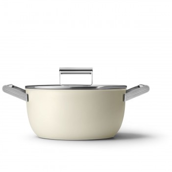 SMEG Cookware Casseruola 50's Style CKFC2411CRM Crema