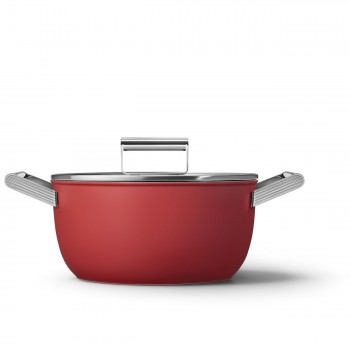 SMEG Cookware Casseruola 50's Style CKFC2411RDM Rosso
