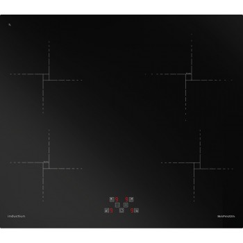 1PIDG64N Barazza Green Induction hob cm. 58 glass ceramic black