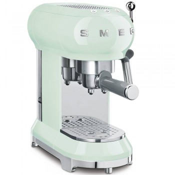 SMEG Kaffeemaschine ECF01PGEU Grüne ästhetische Wasserlinie Jahre 50