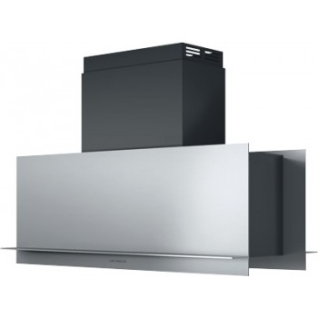 1KMDI9 Barazza Mood Cappa in island cm 90 - stainless steel / black - motor reach 800 m3/h