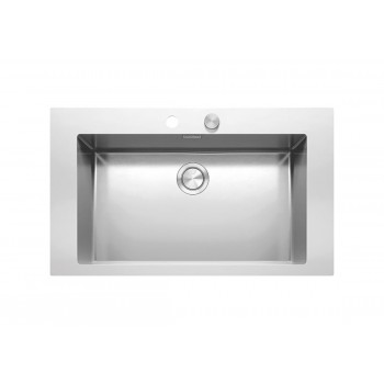 1LMDR91 Barazza Mood Lavello 1 vasca cm. 86 x 51 - inox satinato