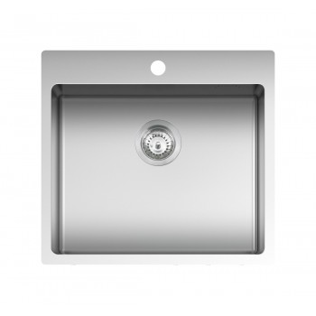 1LBS61 Barazza B_smart sink 1 tub cm. 55 x 51 - satin stainless steel