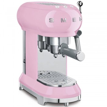 SMEG Macchina da caff ECF01PKEU  Rosa Estetica Linea Anni 50