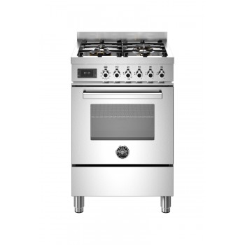 Bertazzoni PRO64L1EXT2 Professional Cosmetic kitchen cm. 60 - 4 gas burners + electric oven - stainless steel