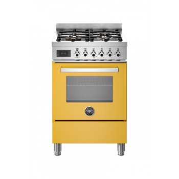 Bertazzoni pro64L1EGIT2 Professional kitchen from approx. 60 - 4 gas burners + electric oven - yellow