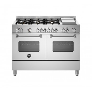 Bertazzoni MAS126G2EXT Master Cucina da accosto cm. 120 - 6 fuochi a gas + forno elettrico - inox