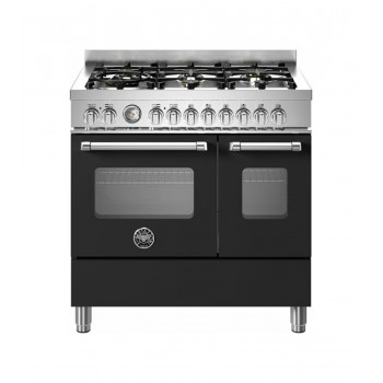 Bertazzoni MAS96L2ENET Master Cucina da accosto cm. 90 - 6 fuochi + forno elettrico - nero