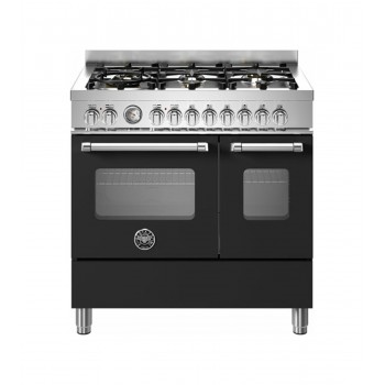 Bertazzoni MAS96L2ENET2 Master-Küche von ca. 90 - 6 Brände + Elektroofen - Schwarz