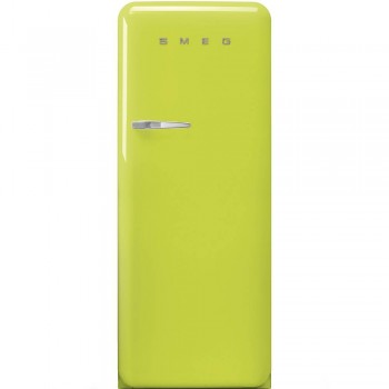 SMEG FAB28RLI5 Single-door refrigerator 50's, VERDE LIME OPENING DX ENERGY CLASS D