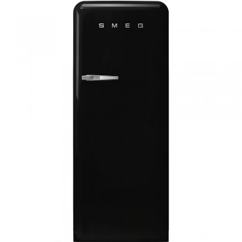 SMEG FAB28RBL5 Frigorifero monoporta anni '50, NERO APERTURA DX CLASSE ENERGETICA D