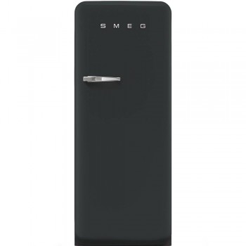 SMEG FAB28RDBLV5 Kühlschrank im 50er-Jahre-Stil mit einer Tür, SCHWARZER SAMT, ÖFFNUNG NACH RECHTS, ENERGIEKLASSE D