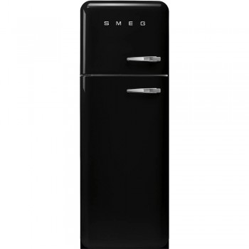 Smeg FAB30LBL5Frigorifero due porte anni '50 NERO APERTURA SX CLASSE ENERGETICA D