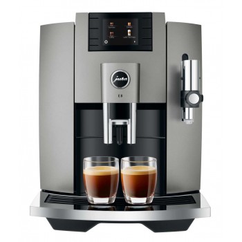 JURA Macchina da Caffè Automatica E8 Dark Inox