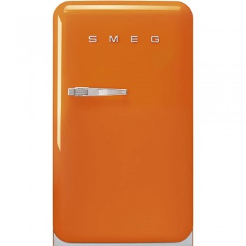 SMEG FAB10ROR6 50's style minibar, single door, ORANGE, 60 cm.RIGHT OPENING ENERGY CLASS D