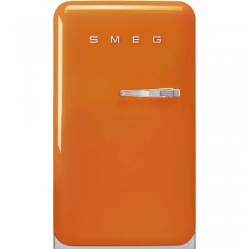 SMEG FAB10LOR6 50's style minibar, single door, ORANGE, 60 cm.LEFT OPENING ENERGY CLASS D