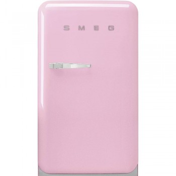 SMEG FAB10RPK6 Minibar im 50er-Jahre-Stil, Einzeltür, ROSA, 60 cm.ÖFFNUNG DX ENERGIEKLASSE D