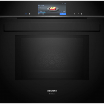 Siemens Studio Line iQ700 Oven with combined steam with built-in microwave 60 x 60 cm Black HN978GMB1