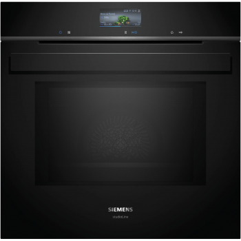 Siemens Studio Line iQ700 Combined oven with built-in microwave 60 x 60 cm Black HM936GCB1