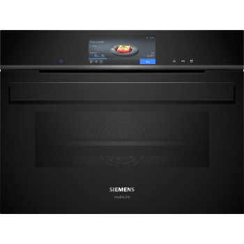 Siemens Studio Line  iQ700 Forno da incasso compatto a vapore 60 x 45 cm Nero CS958GCB1