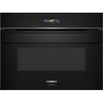 Siemens Studio Line iQ700 Einbau-Mikrowelle 60x45cm schwarz CE932GXB1