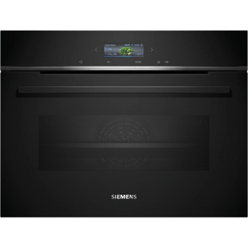 Siemens iQ700 Kompakter Einbauofen 60 x 45 cm Schwarz CB774G1B1