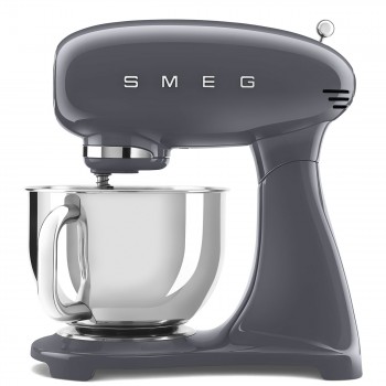 SMEG Vollfarbmischer Schiefergrau Ästhetik 50er Jahre Stil SMF03GREU