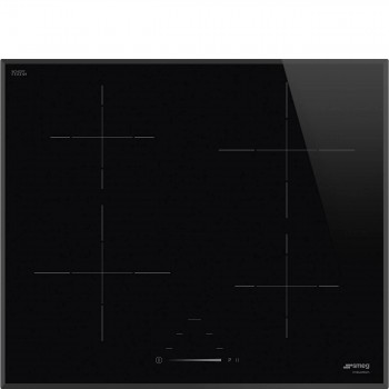 Smeg SI4642B Piano di cottura Estetica Universale Induzione 60 cm Nero Incasso Tradizionale