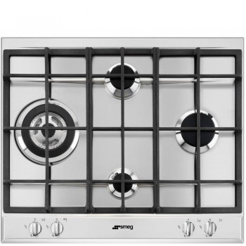 SMEG P261XGH Aesthetic cooking plan Gas selection 60 cm Stainless steel Traditional enclosure