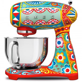 SMEG Impastatrice full color Decorato / Speciale Estetica 50's Style SMF03DGEU