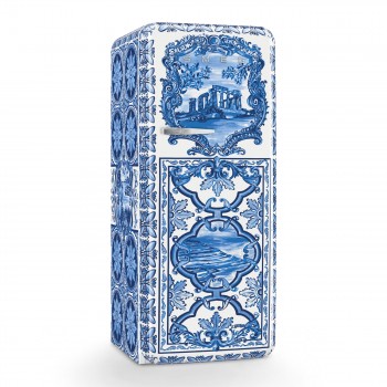 SMEG FAB28RDGME5 Single-door 50's fridge, MEDITERRANEO APERTURA DX ENERGY CLASS D