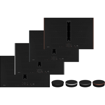 Neff N 90 Piano a induzione con cappa integrata 80 cm Flex Design V68YYX4C0 personalizzabile : CONFIGURAZIONE CORNICE - Bronzo, TWISTPAD FLEX - Pad Bronzo