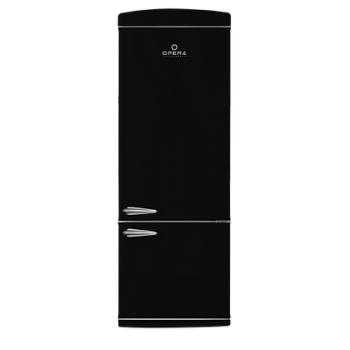 OPERA ITALIANA OFRMC70N Gloss Black 70 Morricone Combined Refrigerator Right Opening