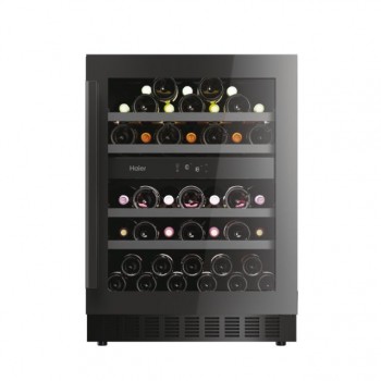 Haier HAKWBD 60 Cantinetta vino Wine Bank Serie 6 Incasso, 2 zone, 44 bottiglie, Luce LED, Classe F
