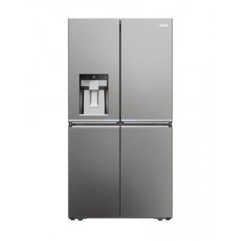 Haier HCR7918EIMP frigorifero side-by-side Libera installazione 601 L E Platino- Stainless steel