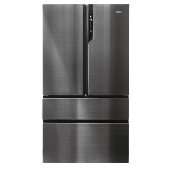 Haier FD 100 Series 7 HB26FSNAAA fridge side-by-side Free installation 750 L E Black
