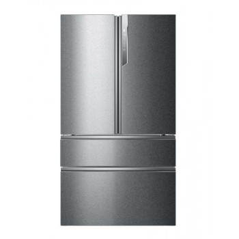 Haier FD 100 Series 7 HB26FSSAAA fridge side-by-side Free installation 750 L E Silver- Titanium