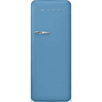 SMEG Refrigerator Azzurro Matt Monoporta, Free Aesthetic Installation 50's Style FAB28RDLB5