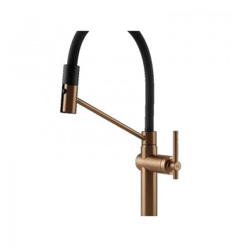 Gessi Mixer semi pro monocommand Habito 60664 726 finish Warm Bronze Brushed