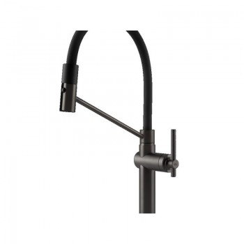 Gessi Mixer semi pro monocommand Habito 60664 707 finish Black Metal Brushed