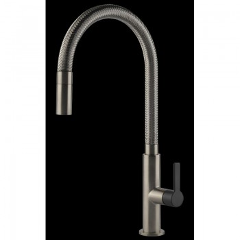 Gessi Einhebelmischer Mesh 60003 599 Finox / Mattschwarz