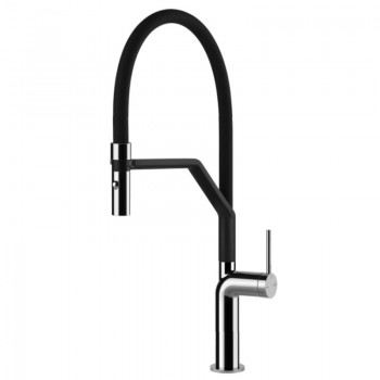 Gessi Mixer Semi Pro Monocommand mit abnehmbarer Dusche Stelo Collection 60315 031 verchromt