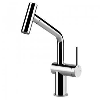 Gessi Mixer monocommand with removable shower Inedito Collection 60425 031 chromed finish