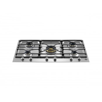 Bertazzoni 90 cm flach in Segmenten, dual wok central Professional Series PM36500X