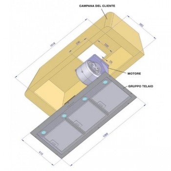 Ilve A/407/12 Motor Asp Compl Cappe Iag